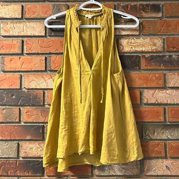 Anthropologie Pilcro The Tavi Linen Sleeveless Tank Top - Picture 2 of 9